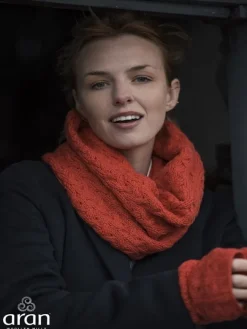 Fashion Sweater Shop Super Soft Irish Snood Orange