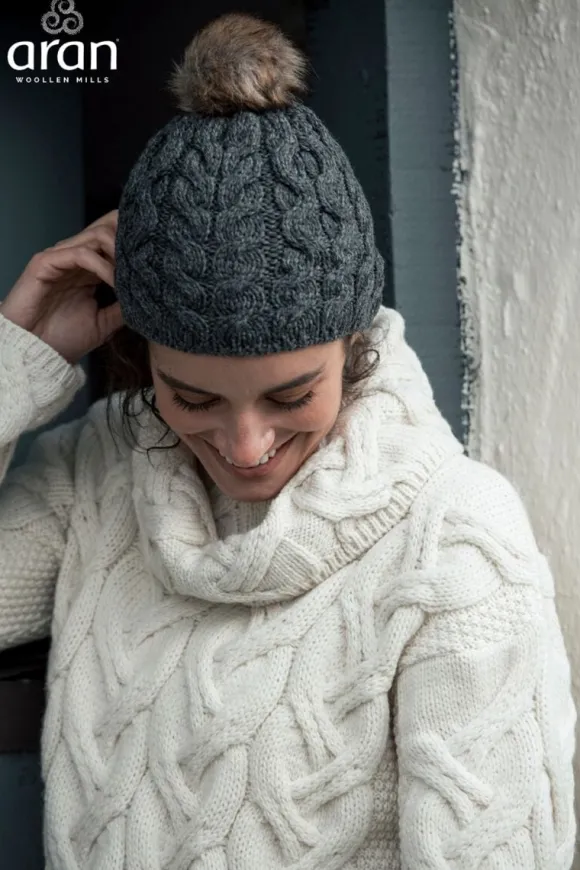 Best Sweater Shop Super Soft Merino Wool Hat with Bobble