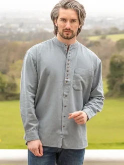 Clearance Sweater Shop Traditional Grandfather Shirt Cloud