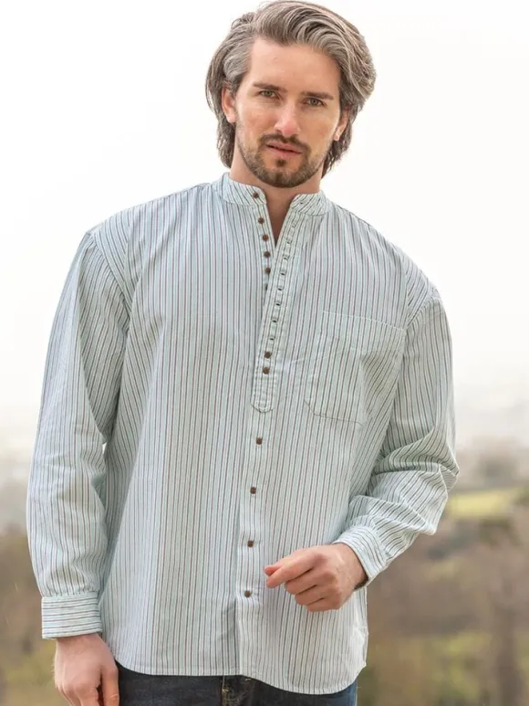 Outlet Sweater Shop Traditional Grandfather Shirt Stripes SW893
