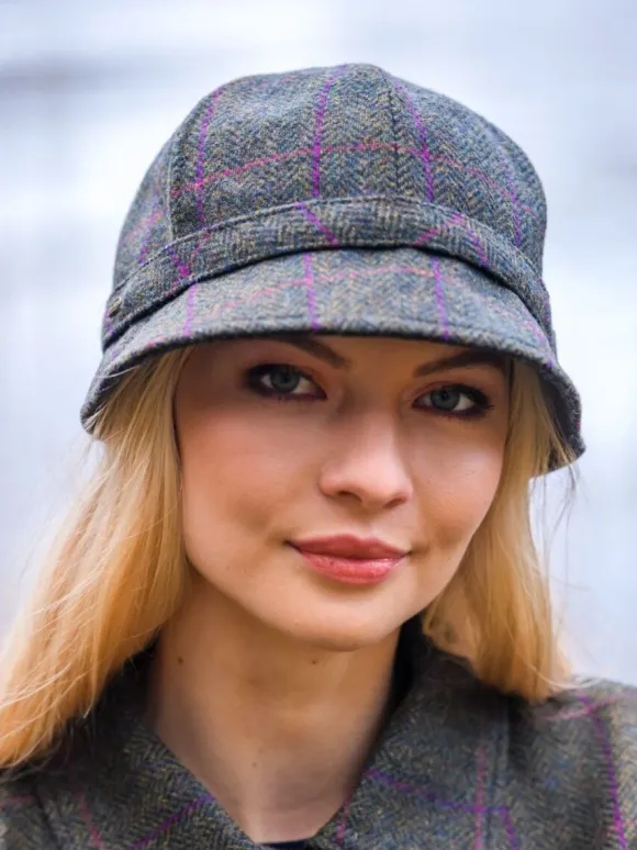 Fashion Sweater Shop Tweed Flapper Cap Col. 150