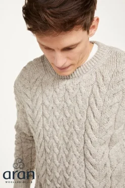 New Sweater Shop Unisex Super Soft Merino Wool Sweater Oatmeal