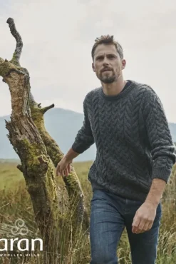New Sweater Shop Unisex Super Soft Merino Wool Sweater Charcoal